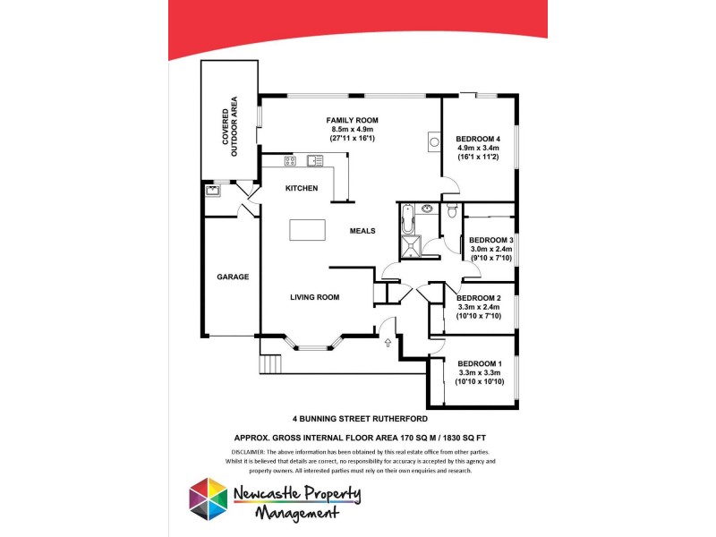 4 Bunning Avenue, Rutherford NSW 2320 Floorplan