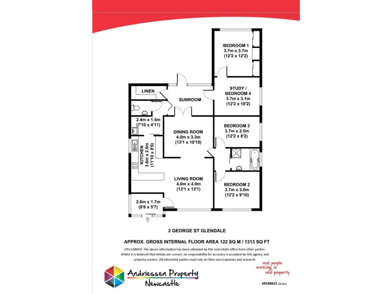 2 George Street, Glendale NSW 2285 Floorplan