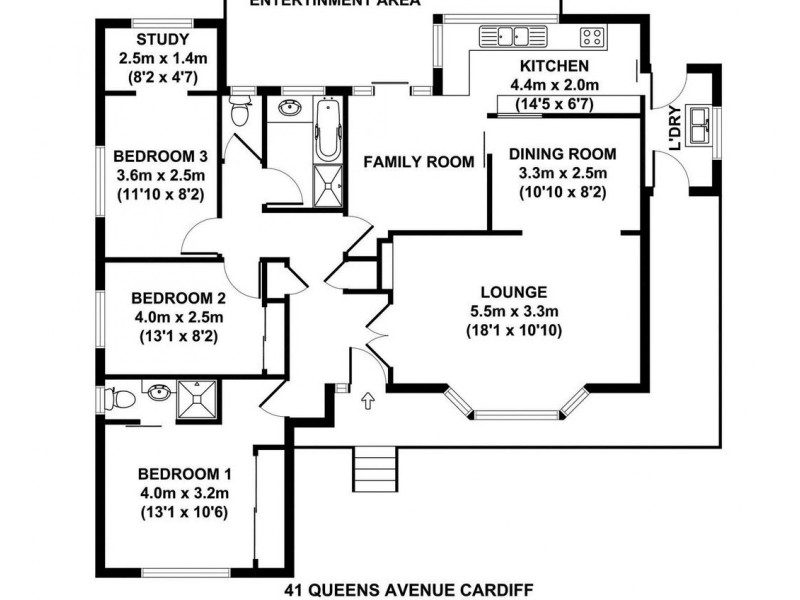 41 Queens Avenue, Cardiff NSW 2285 Floorplan