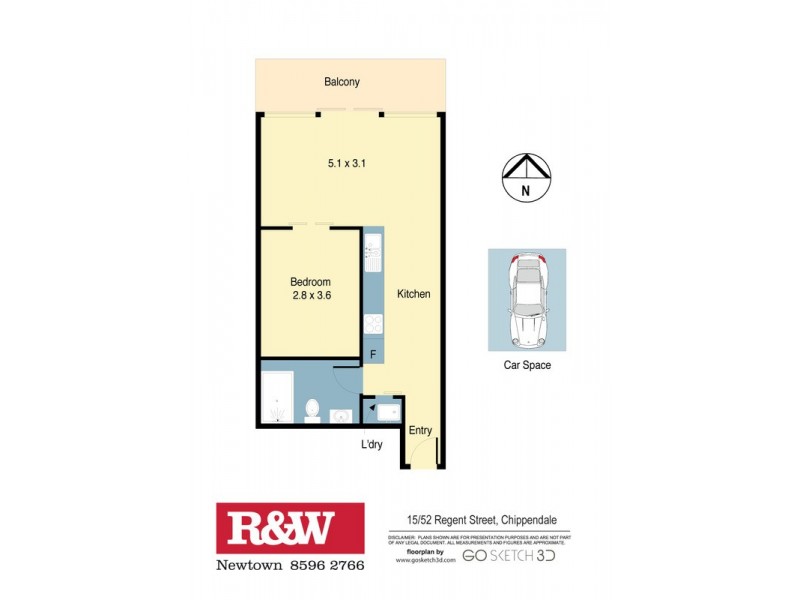 15/52 Regent Street, Chippendale NSW 2008 Floorplan