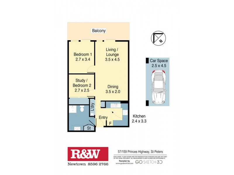 57/159 Princes Highway, St Peters NSW 2044 Floorplan