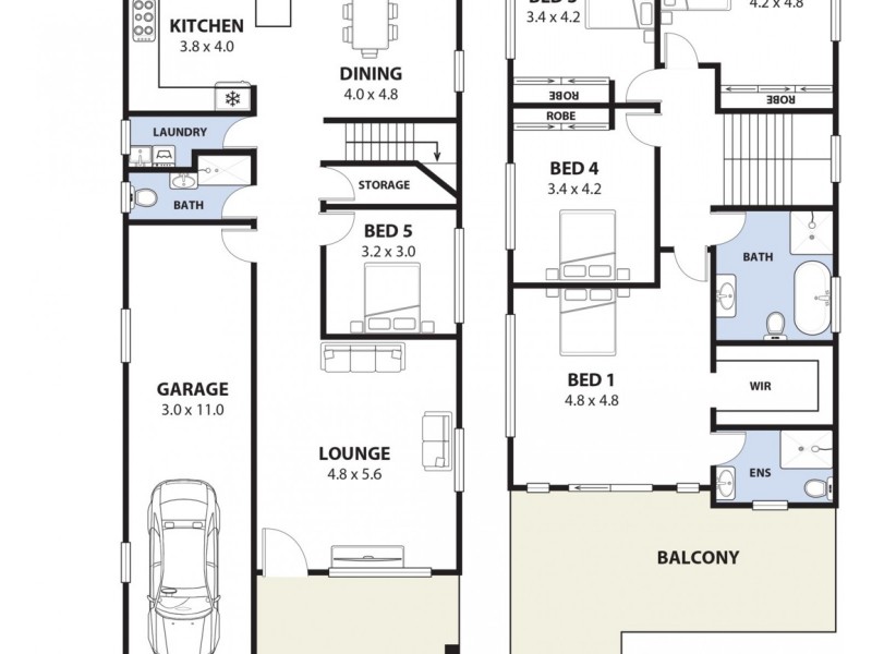 8A Monie Avenue, East Hills NSW 2213 Floorplan