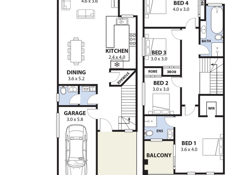 46 Amiens Avenue, Milperra NSW 2214 Floorplan