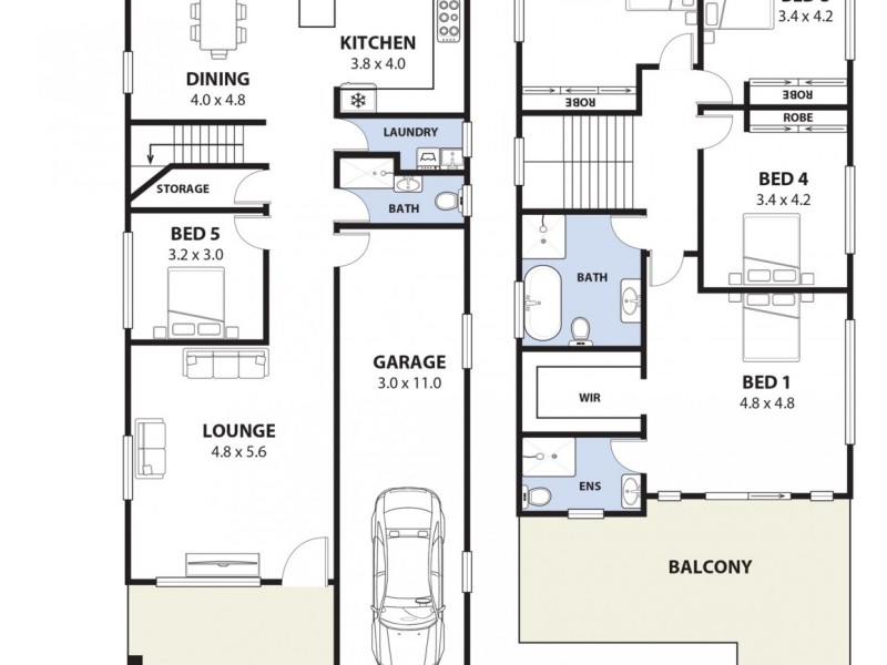 8 Monie Avenue, East Hills NSW 2213 Floorplan