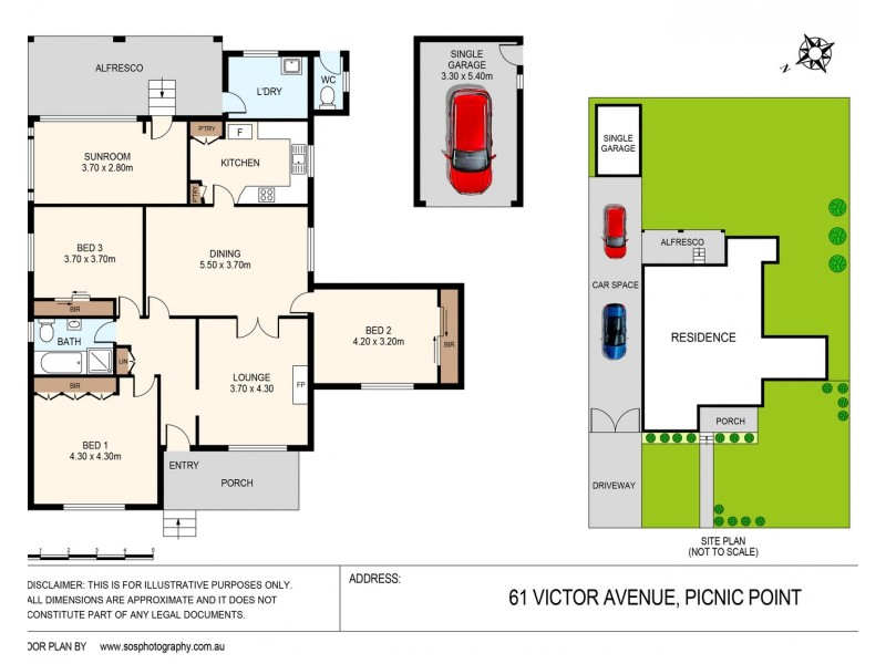 61  Victor Avenue, Picnic Point NSW 2213 Floorplan