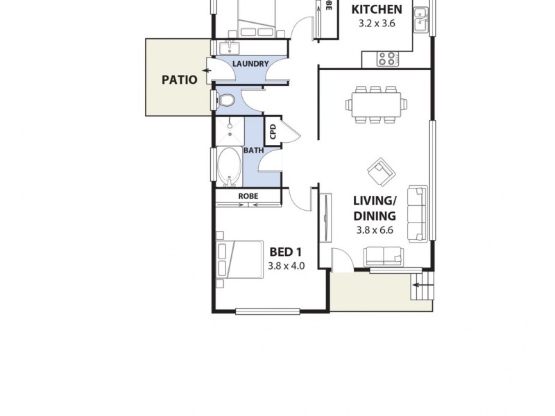 1/115 Tompson Road, Panania NSW 2213 Floorplan