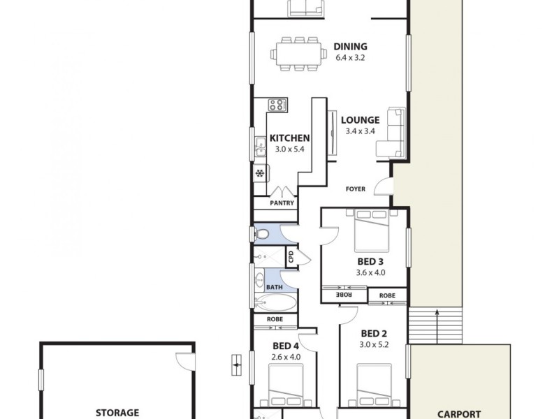 384 Henry Lawson Drive, Milperra NSW 2214 Floorplan