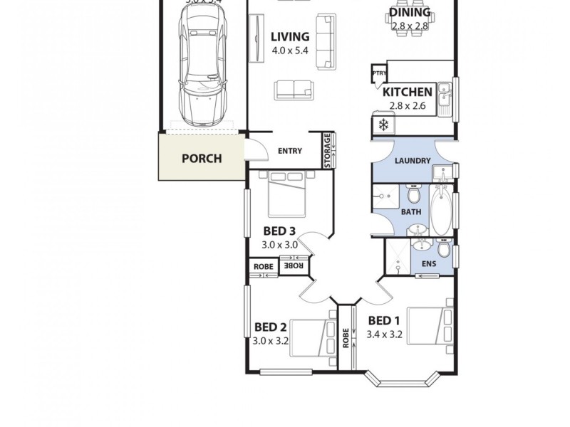 2/30-32 Ryan Road, Padstow NSW 2211 Floorplan