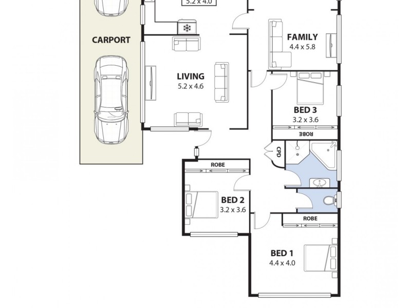 553 Henry Lawson Drive, Milperra NSW 2214 Floorplan