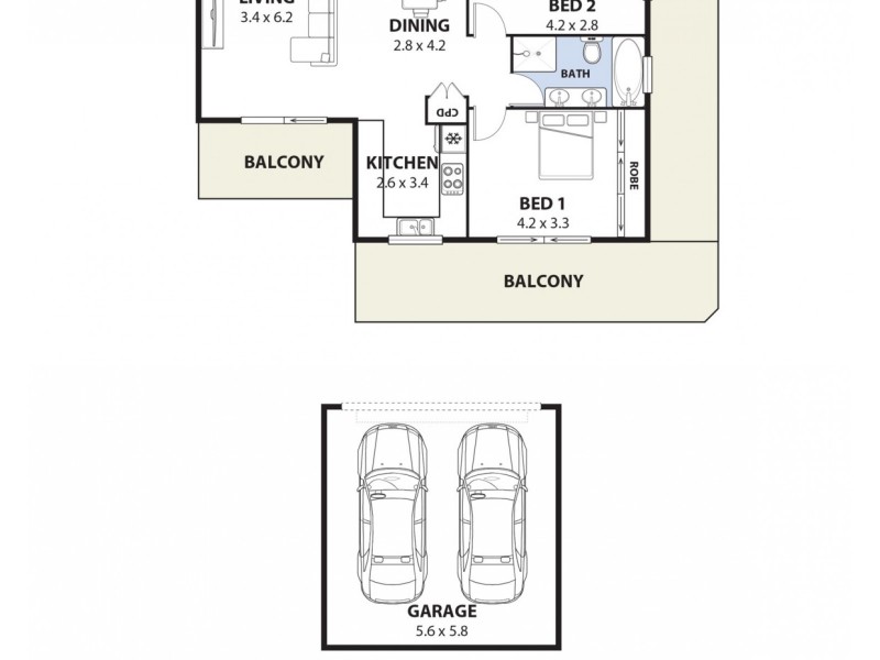 10/45 Reynolds Avenue, Bankstown NSW 2200 Floorplan