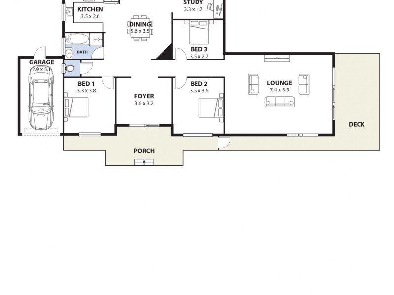 87 Villiers Road, Padstow Heights NSW 2211 Floorplan