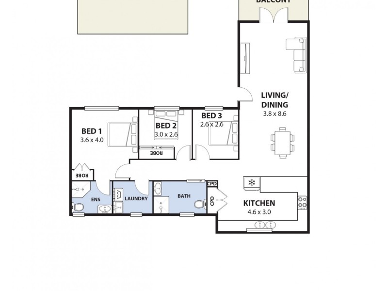 40/68 Davies Road, Padstow NSW 2211 Floorplan