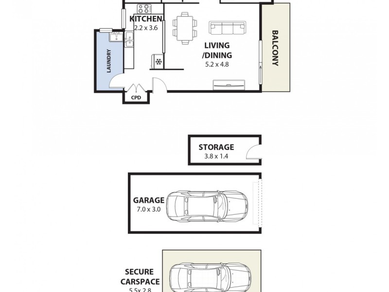 27/36 Sir Joseph Banks Street, Bankstown NSW 2200 Floorplan
