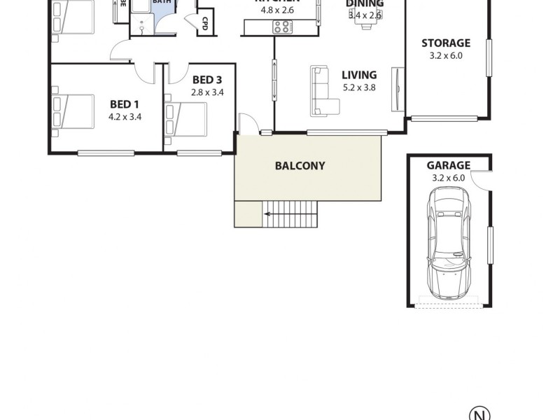 124 Sandakan Road, Revesby Heights NSW 2212 Floorplan