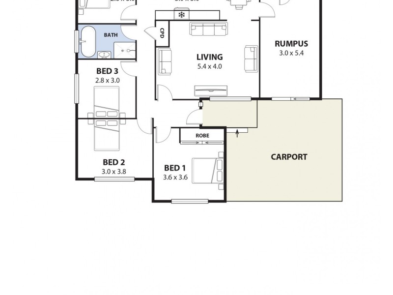 6 Treadgold Street, Milperra NSW 2214 Floorplan