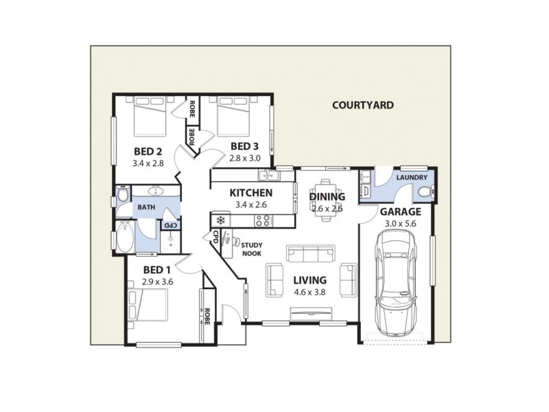 9 Lillian Crescent, Revesby NSW 2212 Floorplan