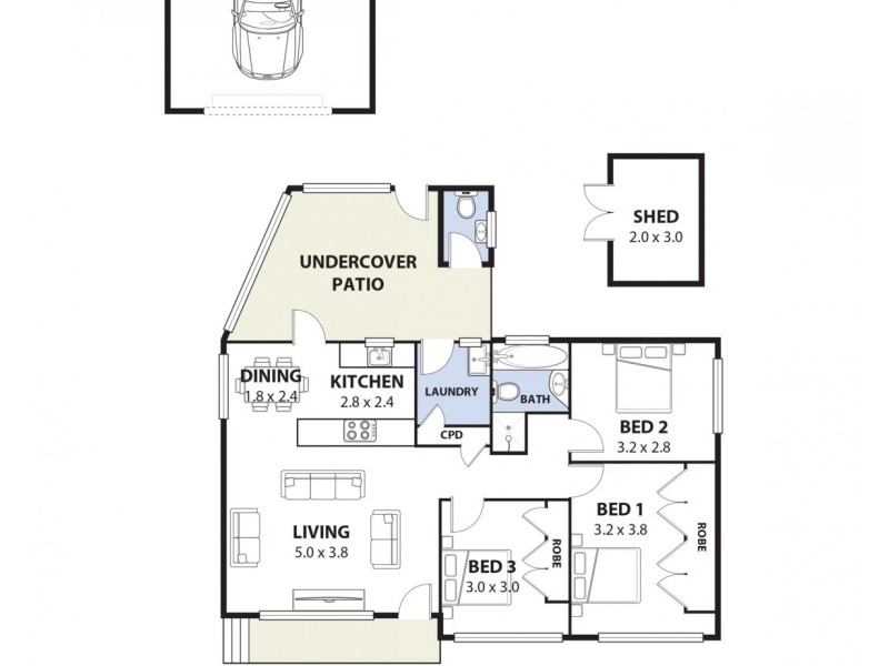 115 Beaconsfield Street, Revesby NSW 2212 Floorplan