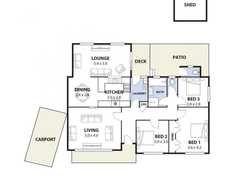 3 Grieve Crescent, Milperra NSW 2214 Floorplan