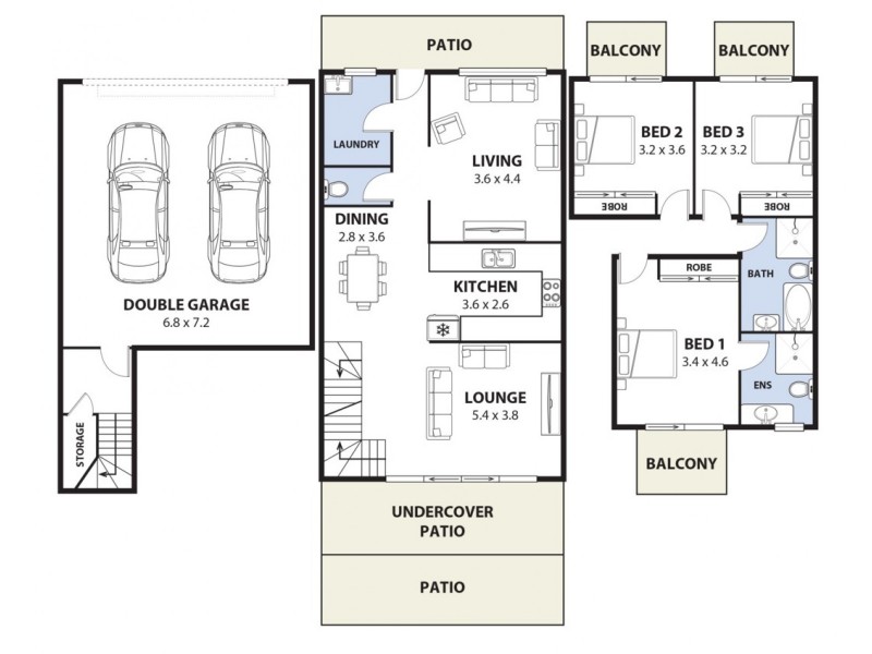 6/831 Henry Lawson Drive, Picnic Point NSW 2213 Floorplan