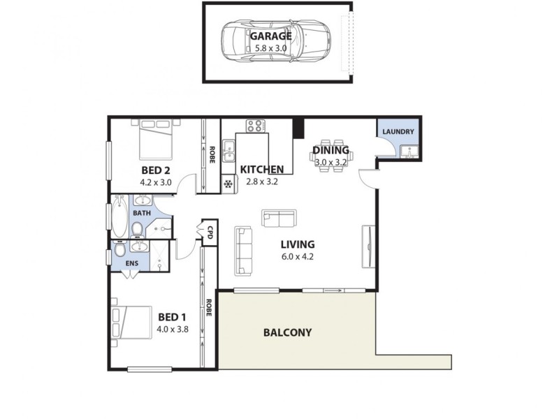 1/149A  Tower Street, Panania NSW 2213 Floorplan