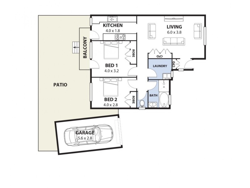 1/15 Baldwin Street, Padstow NSW 2211 Floorplan