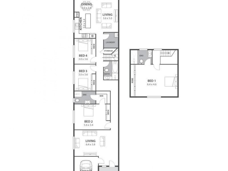 1 Harford Avenue, East Hills NSW 2213 Floorplan