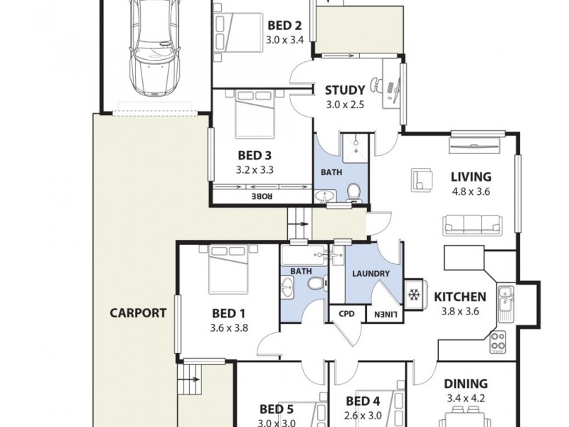 7 Wall Avenue, Panania NSW 2213 Floorplan