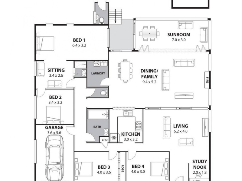21 Burbank Avenue, East Hills NSW 2213 Floorplan