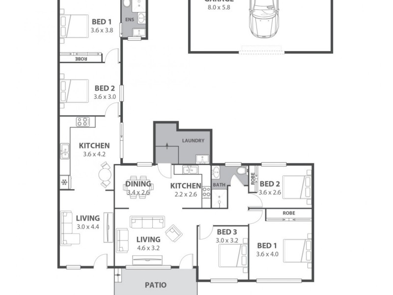 1 Marks Street, Chester Hill NSW 2162 Floorplan