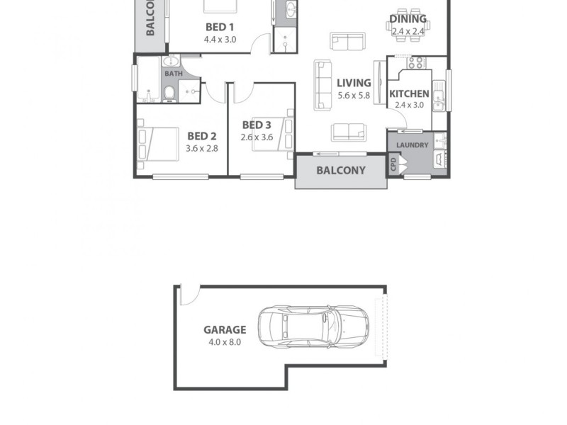 1/48 Letitia Street, Oatley NSW 2223 Floorplan