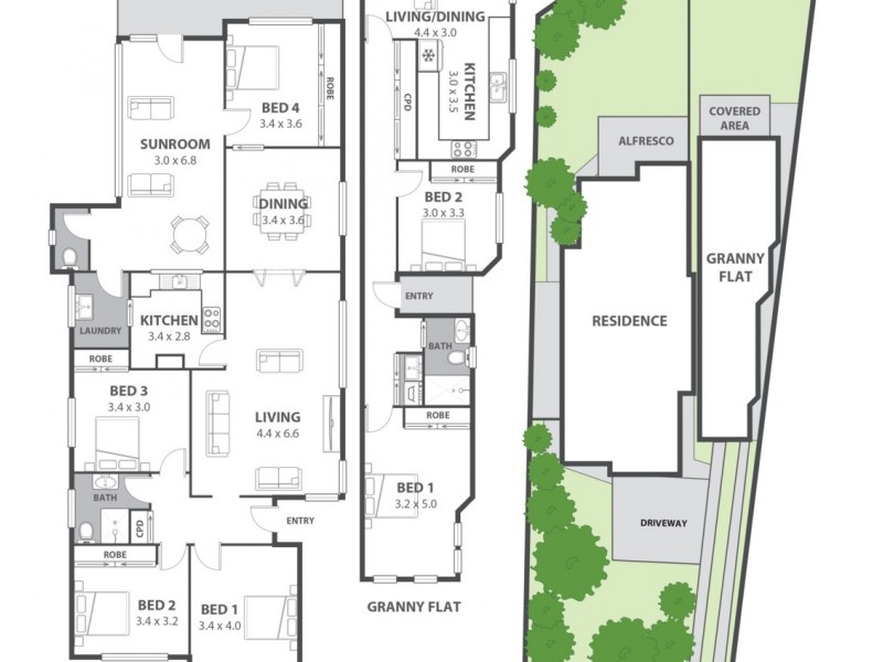 5 Winston Avenue, Bass Hill NSW 2197 Floorplan