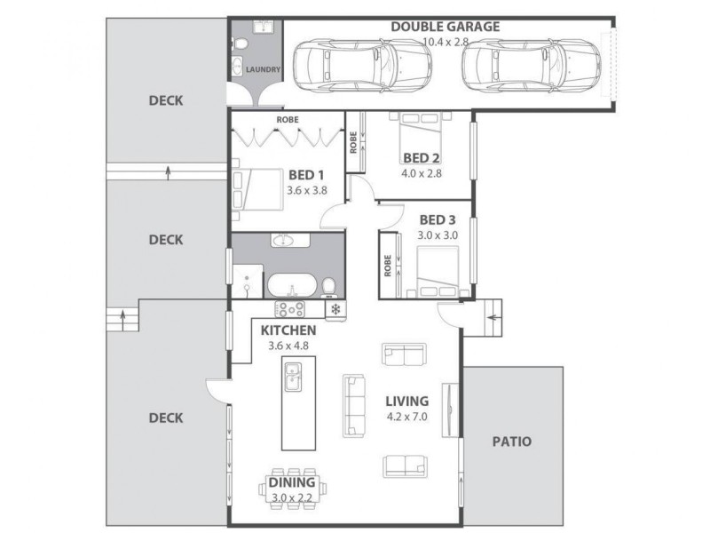 1/54 Lang Street, Padstow NSW 2211 Floorplan
