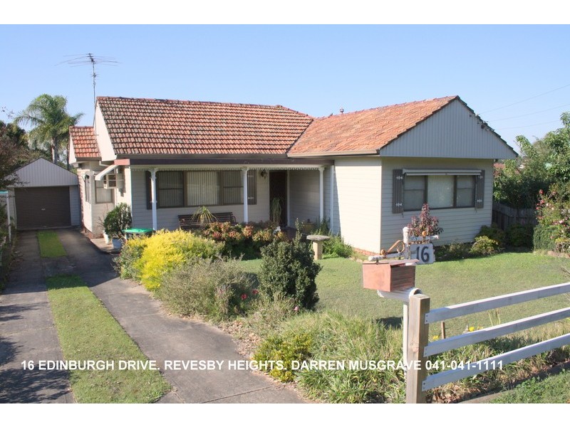16 Edinburgh Drive, Revesby Heights NSW 2212