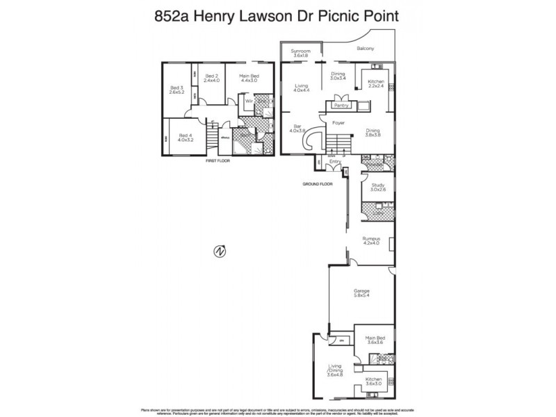 852a Henry Lawson  Drive, Picnic Point NSW 2213 Floorplan