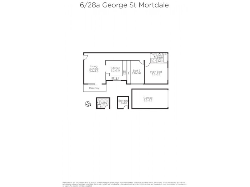 6/28A George Street, Mortdale NSW 2223 Floorplan