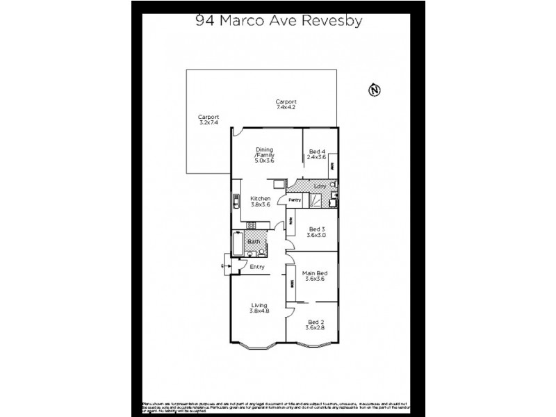 94 Marco Avenue, Revesby NSW 2212 Floorplan