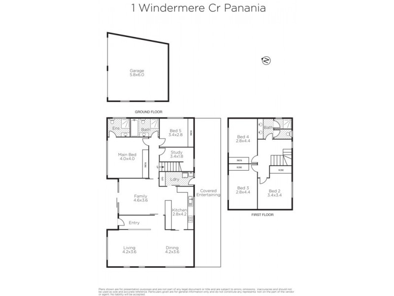 1 Windermere Crescent, Panania NSW 2213 Floorplan