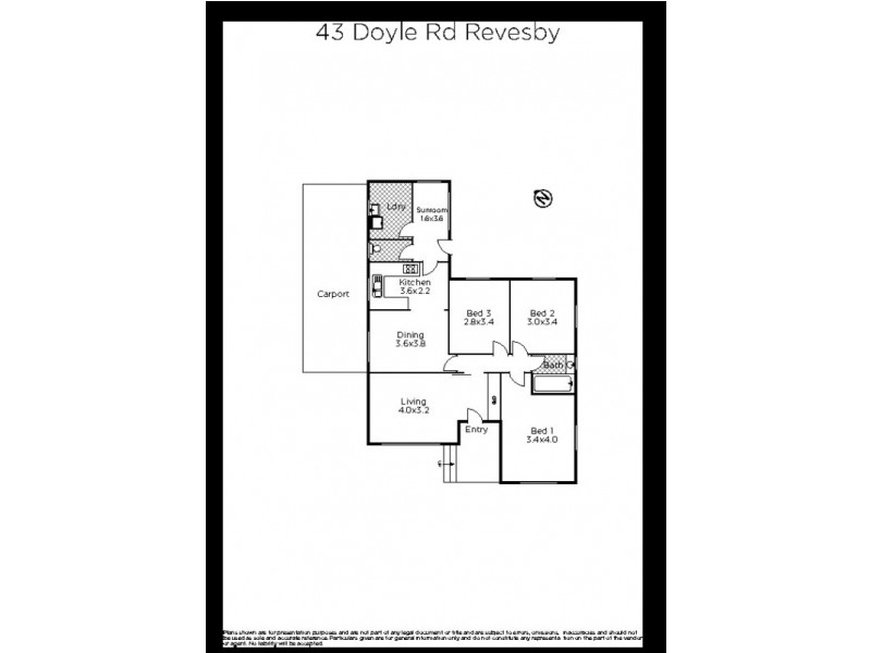 43 Doyle Road, Revesby NSW 2212 Floorplan