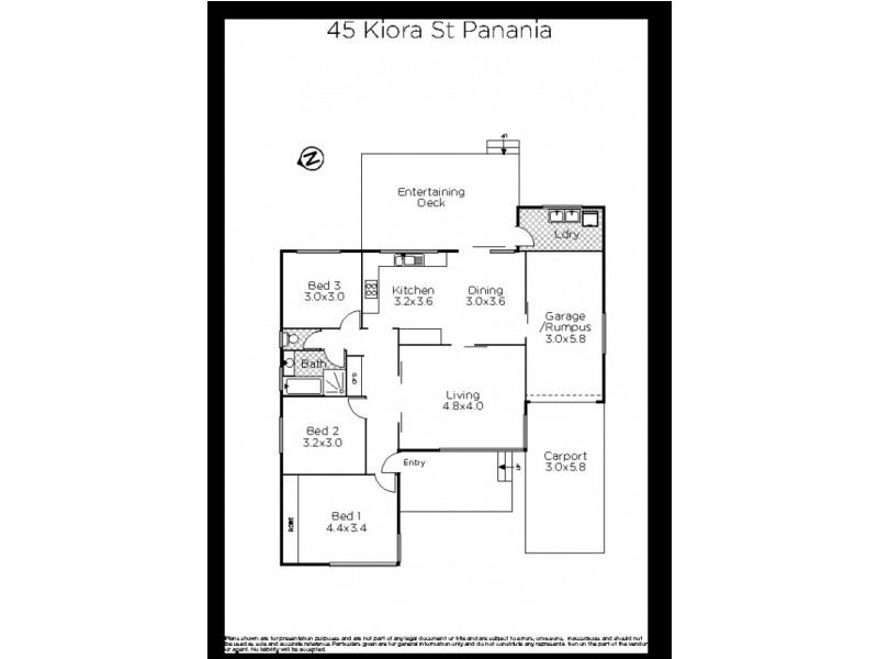 45  Kiora Street, Panania NSW 2213 Floorplan