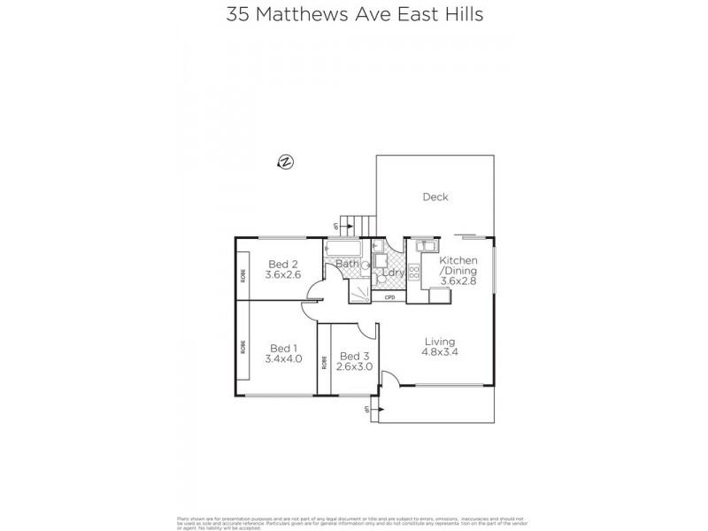 35 Matthews Avenue, East Hills NSW 2213 Floorplan