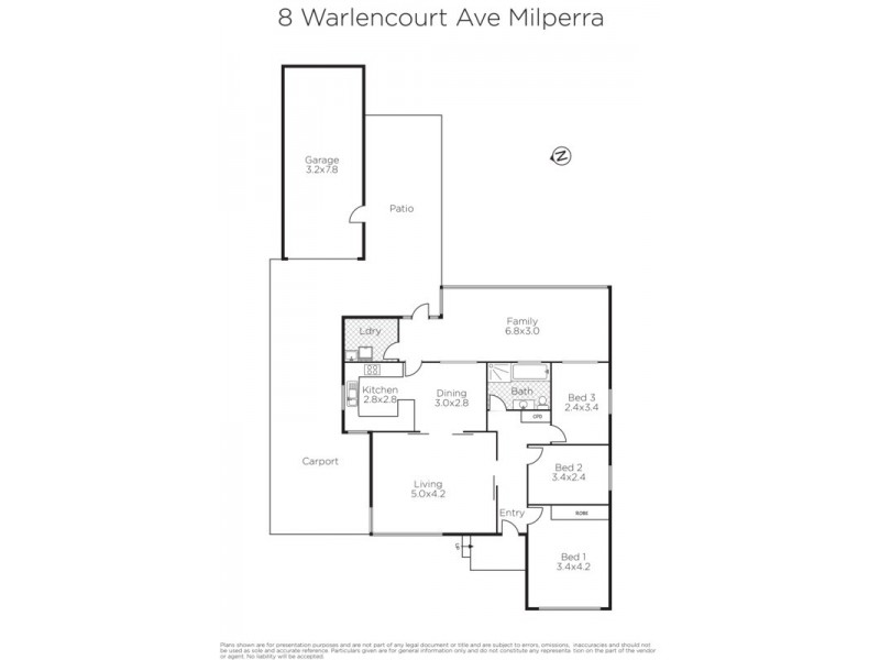 8 Warlencourt Avenue, Milperra NSW 2214 Floorplan