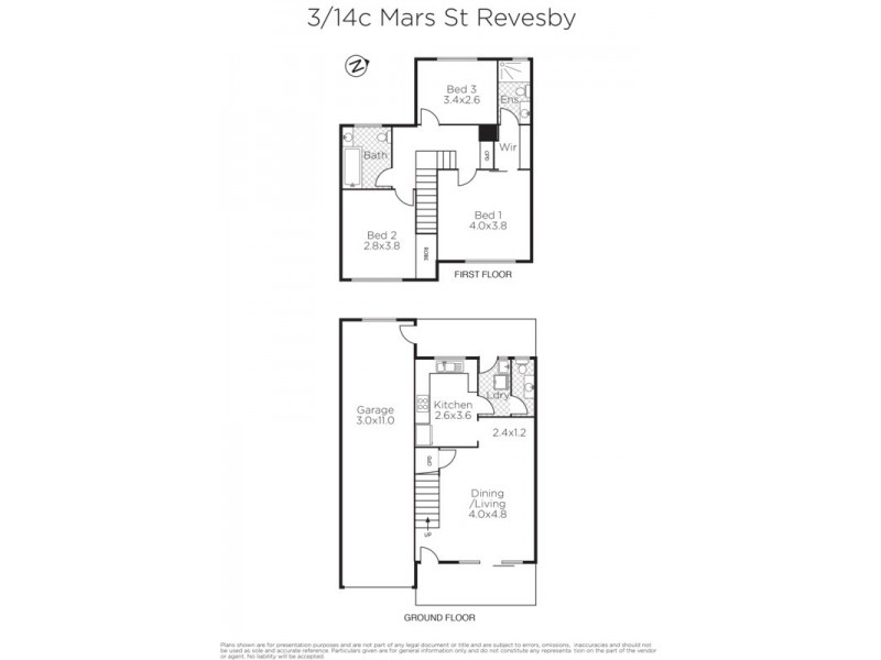3/14C Mars Street, Revesby NSW 2212 Floorplan