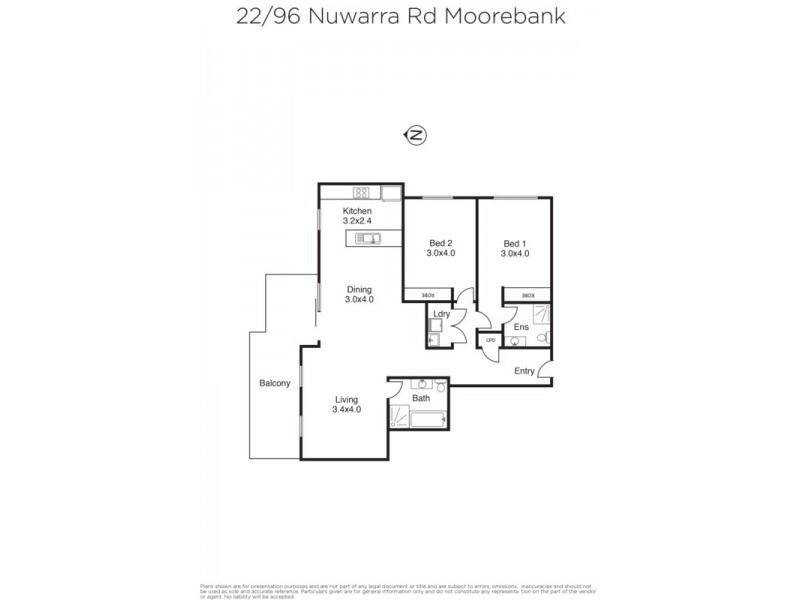 22/96-98 Nuwarra Road, Moorebank NSW 2170 Floorplan