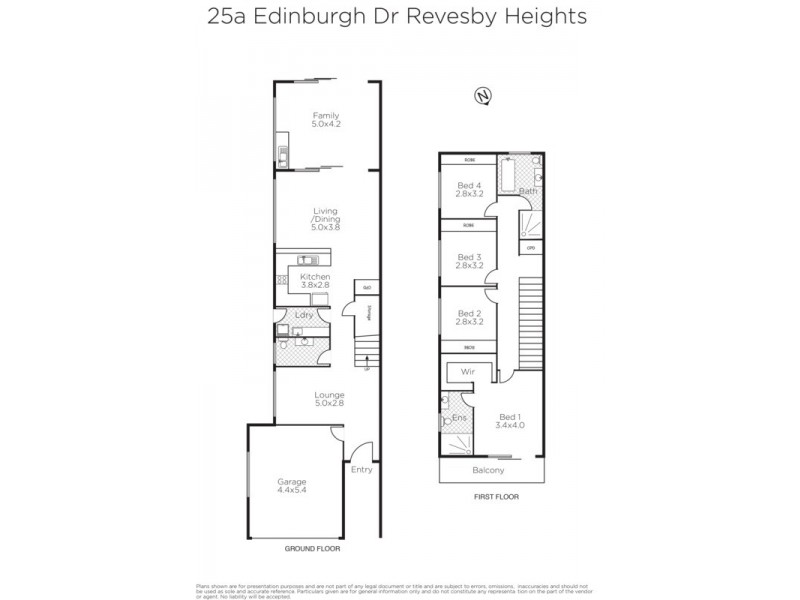 25A Edinburgh Drive, Revesby Heights NSW 2212 Floorplan