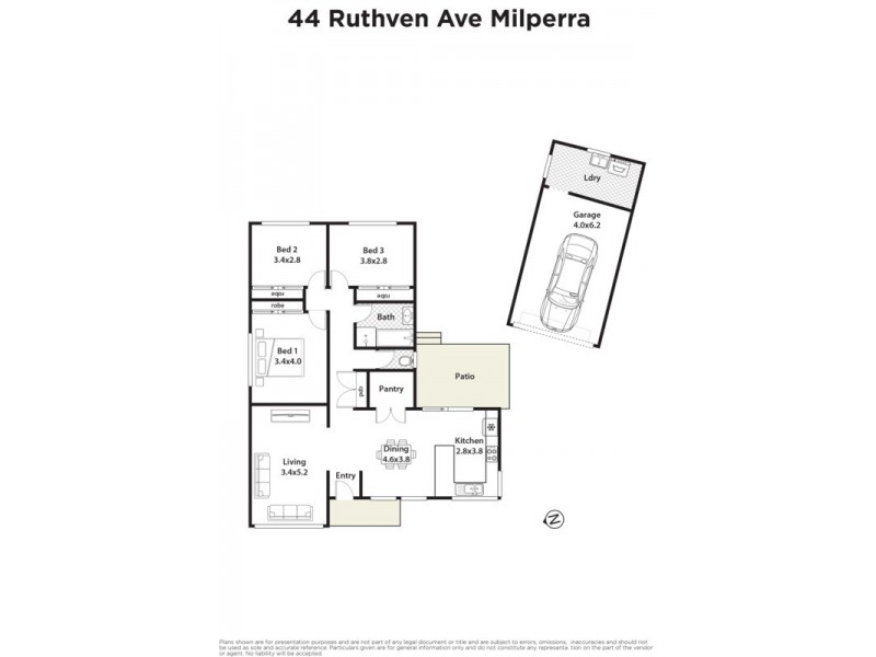 44 Ruthven Avenue, Milperra NSW 2214 Floorplan