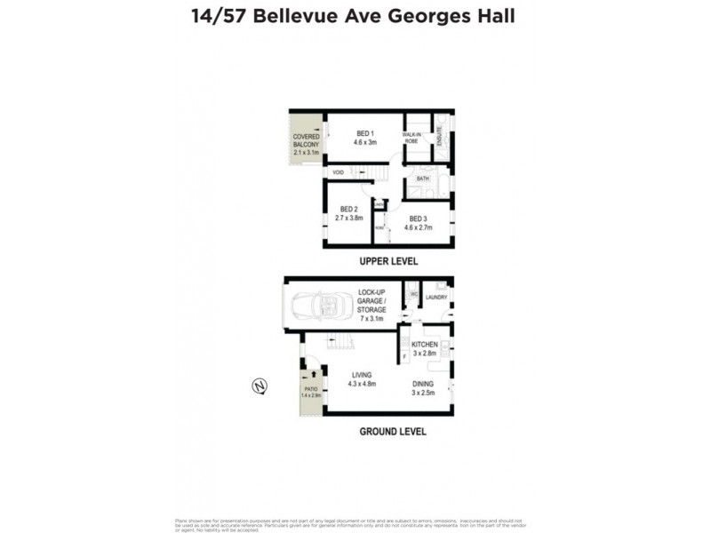 14/57 Bellevue Avenue, Georges Hall NSW 2198 Floorplan