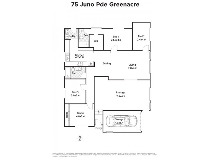 75 Juno Parade, Greenacre NSW 2190 Floorplan