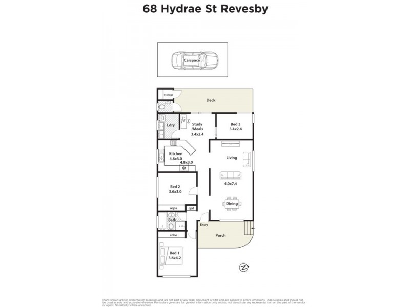 68 Hydrae Street, Revesby NSW 2212 Floorplan