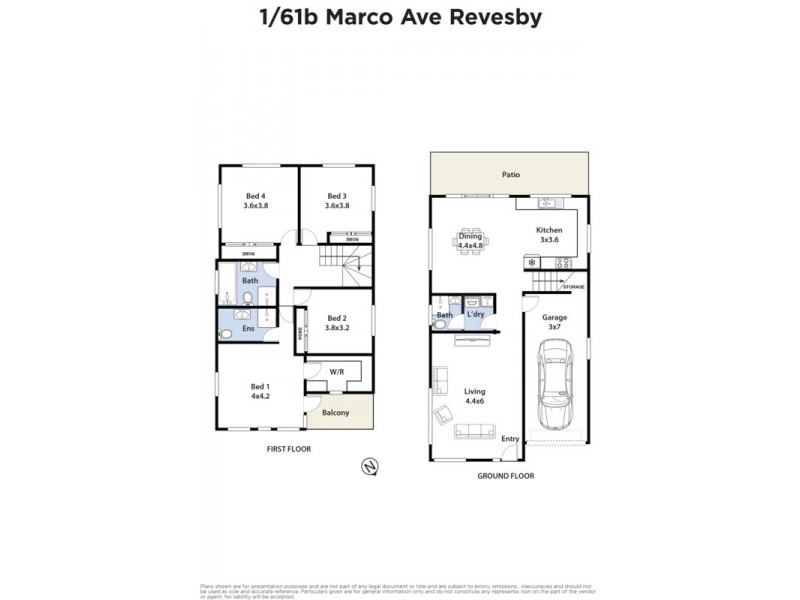1/61 Marco Avenue, Revesby NSW 2212 Floorplan