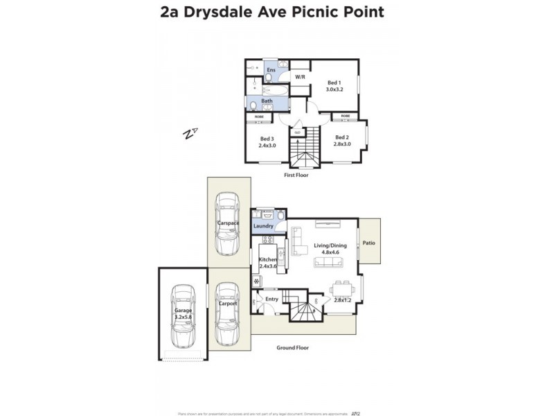 2A Drysdale Avenue, Picnic Point NSW 2213 Floorplan